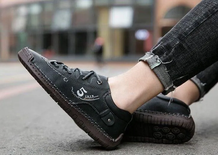 Men's Casual Shoes Handmade Loafers Breathable Sneakers #JU303