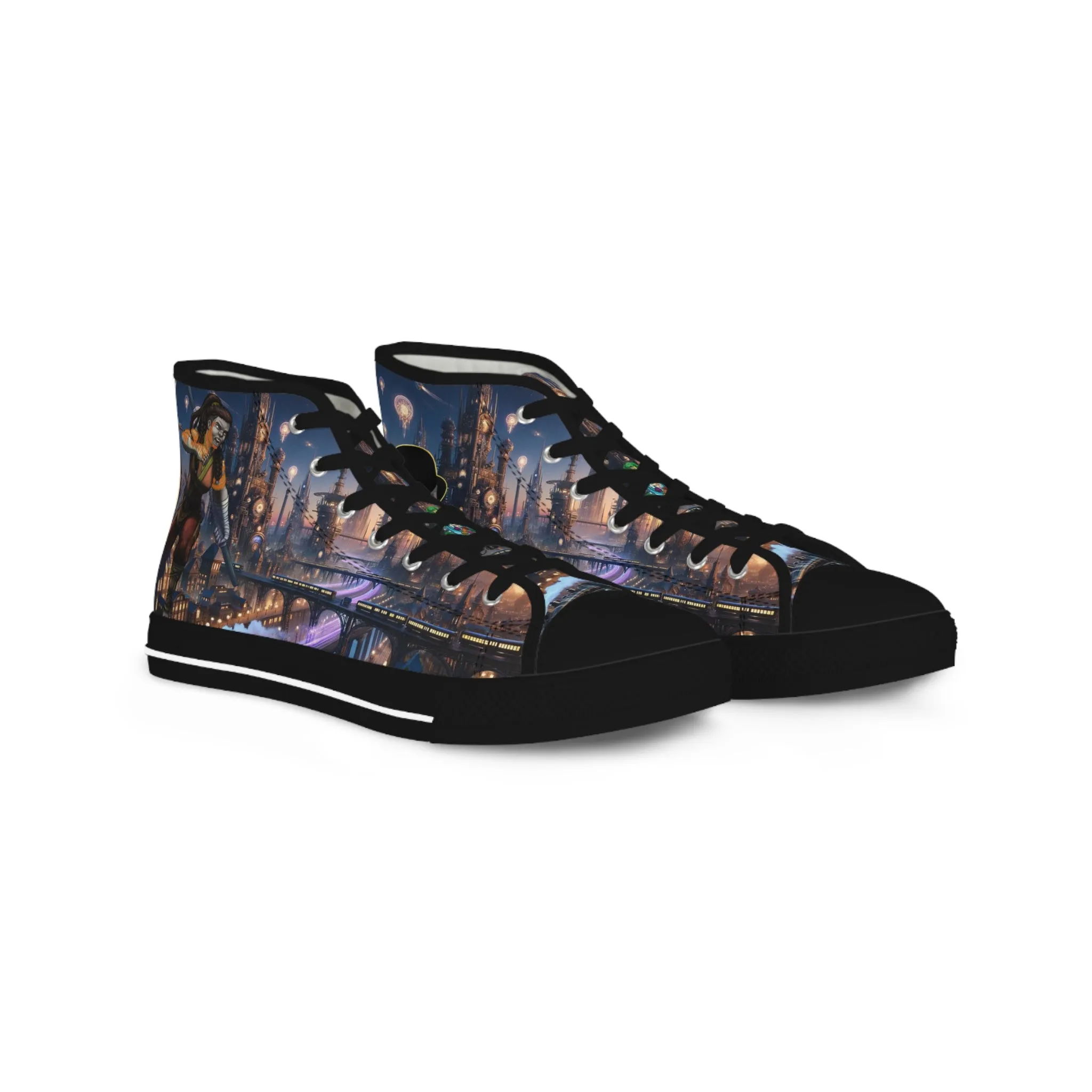 Men's High Top Sneakers- Zaria