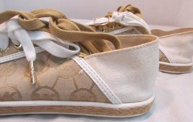 Michael Kors Kristy MK Jacquard Canvas Sneaker