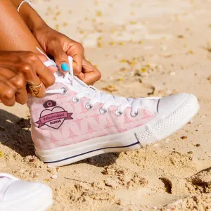 Mississippi Nurse Canvas High Top Shoes Pink