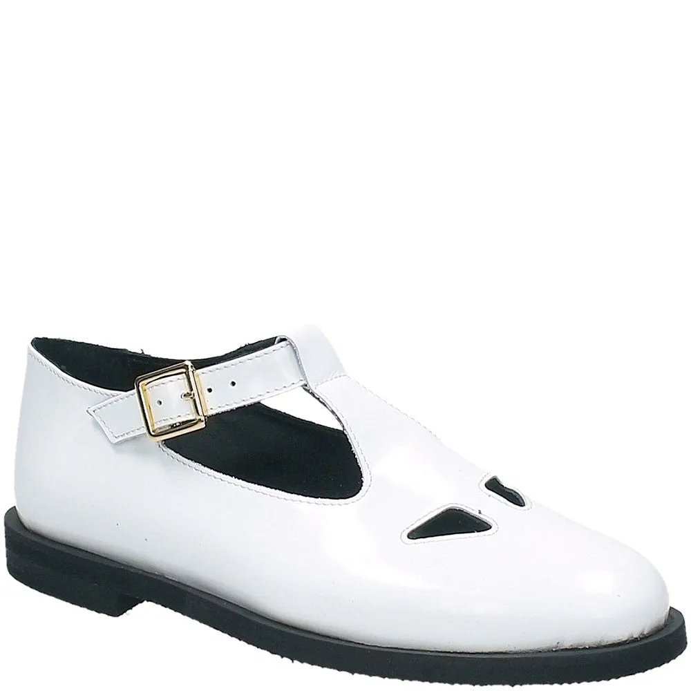 Mocassino Bette bianco con occhielli