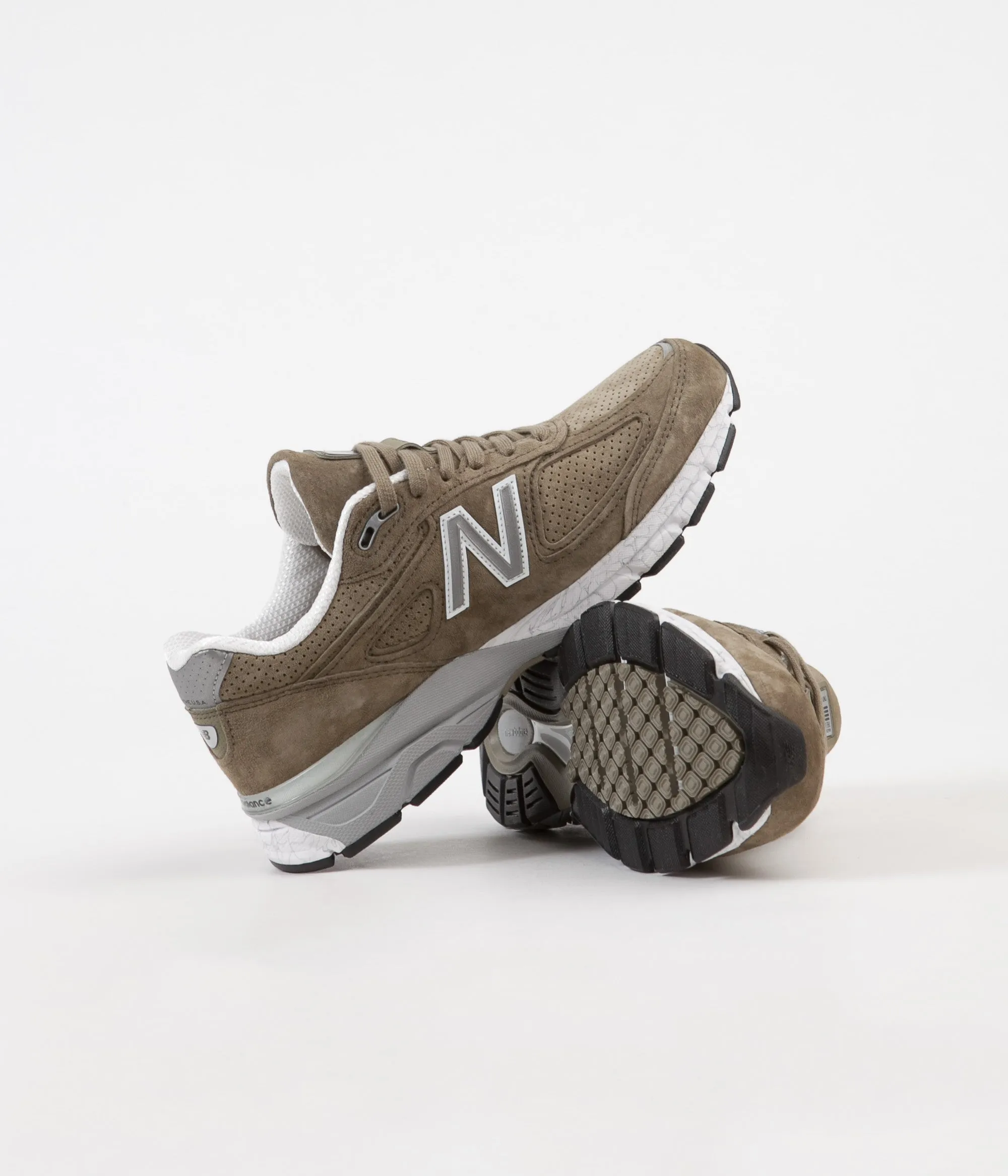 New Balance M990V4 Made In US Shoes - Covert Green