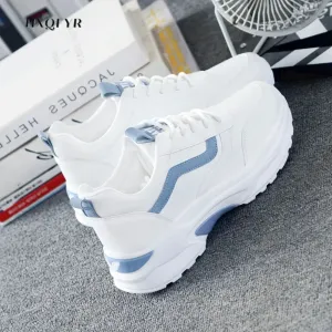 New Women Sneakers  Fashion Women's Sports Shoes Casual Shoes Woman Comfortable Breathable White Female Platform Sneakers