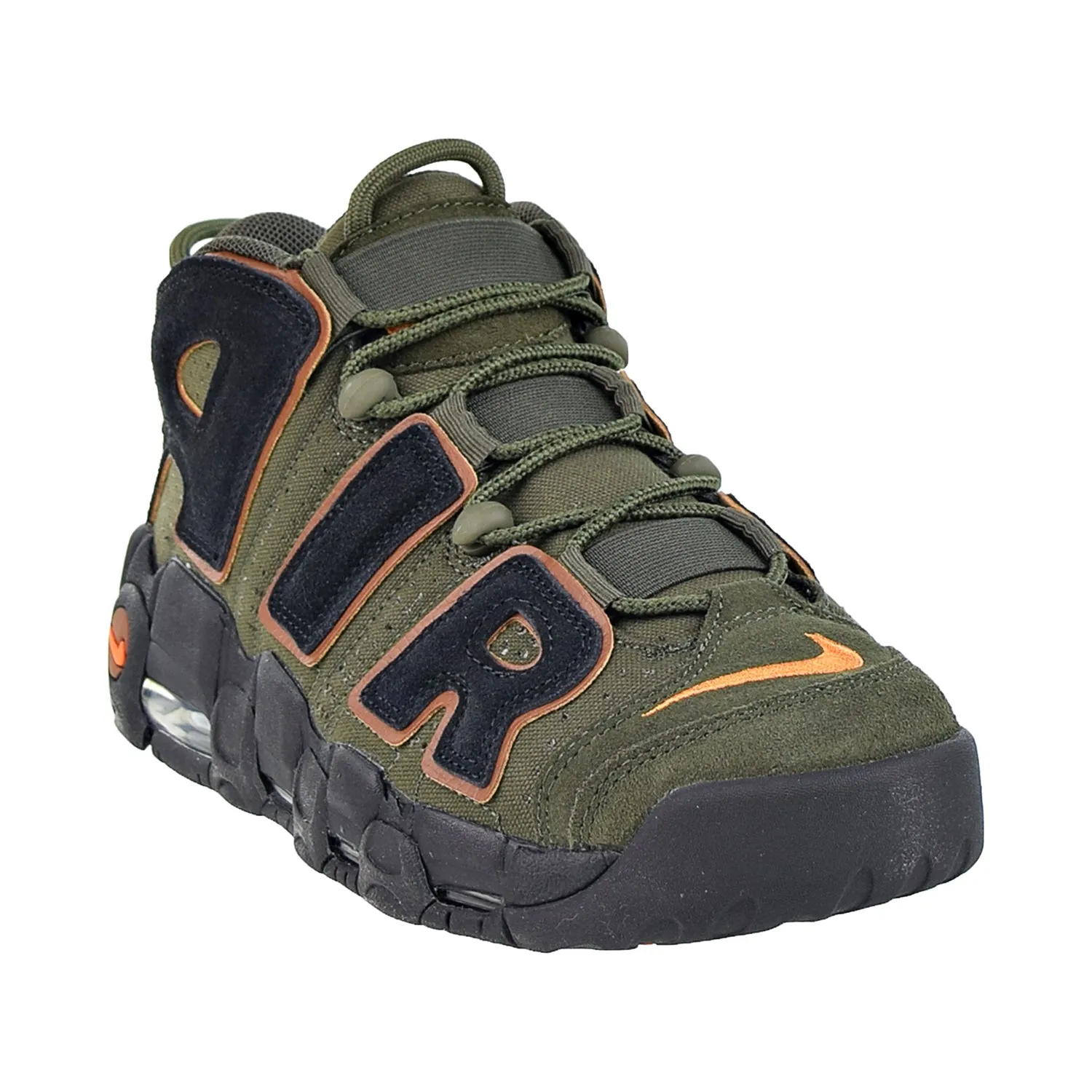 Nike Air More Uptempo 96 Men's Shoes Cargo Khaki-Alpha Orange