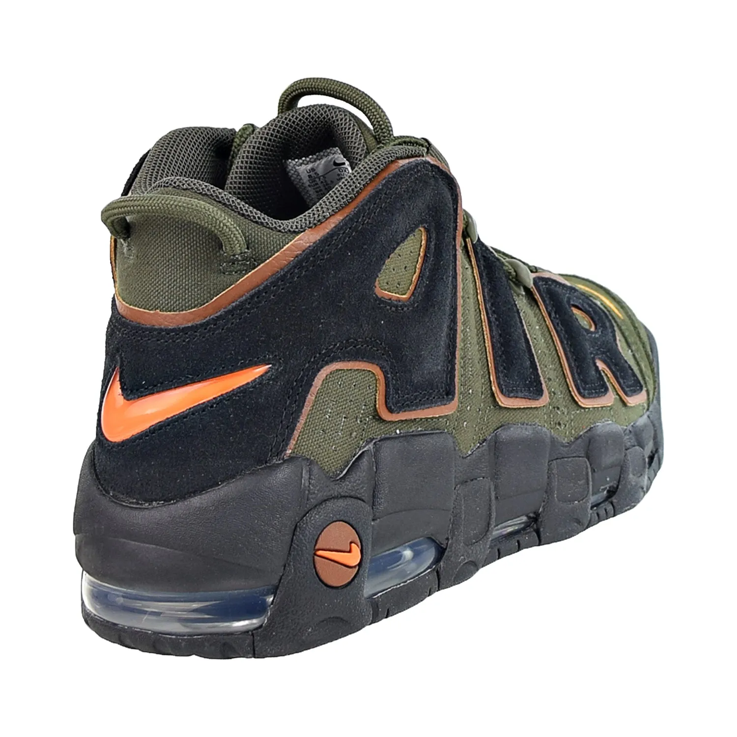 Nike Air More Uptempo 96 Men's Shoes Cargo Khaki-Alpha Orange