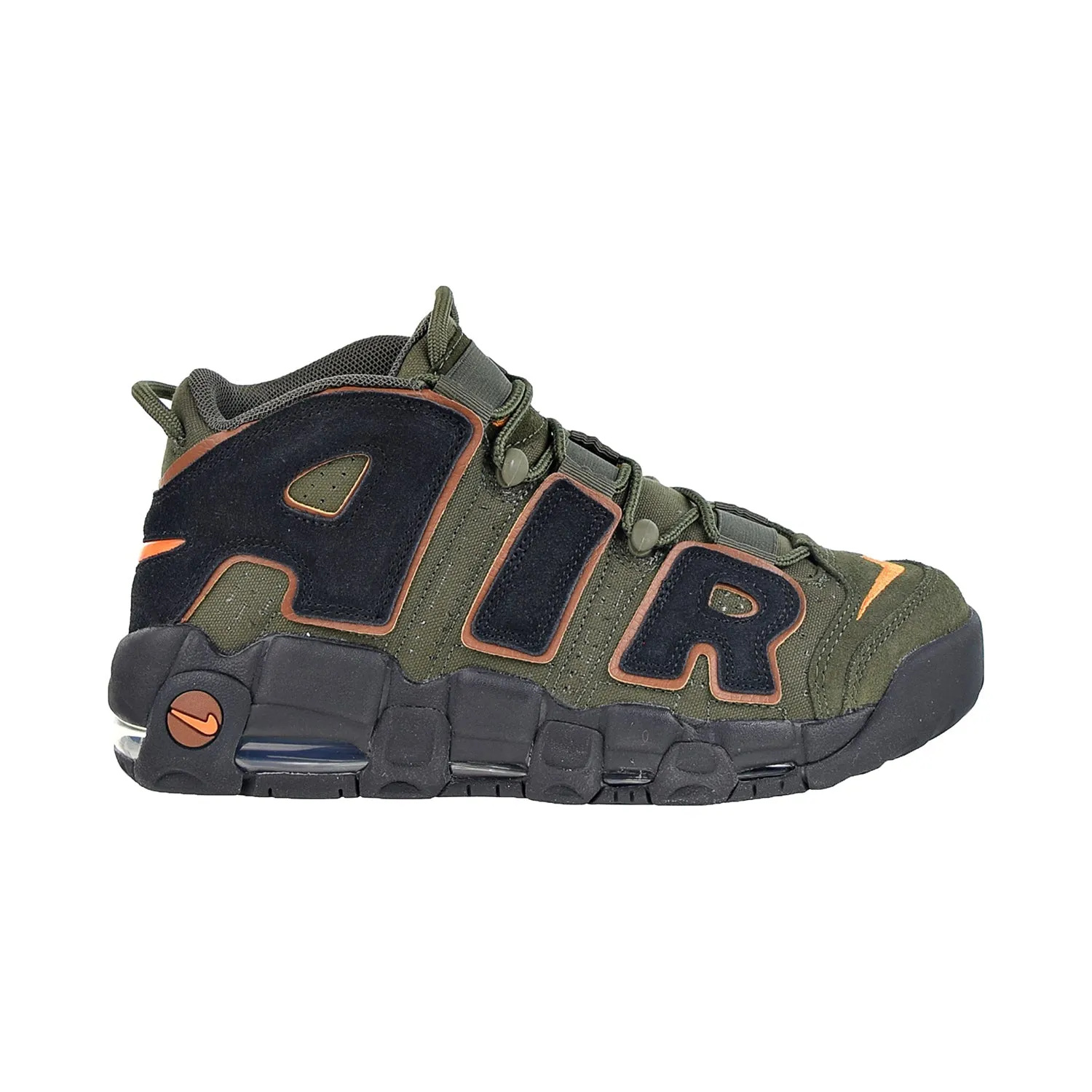 Nike Air More Uptempo 96 Men's Shoes Cargo Khaki-Alpha Orange
