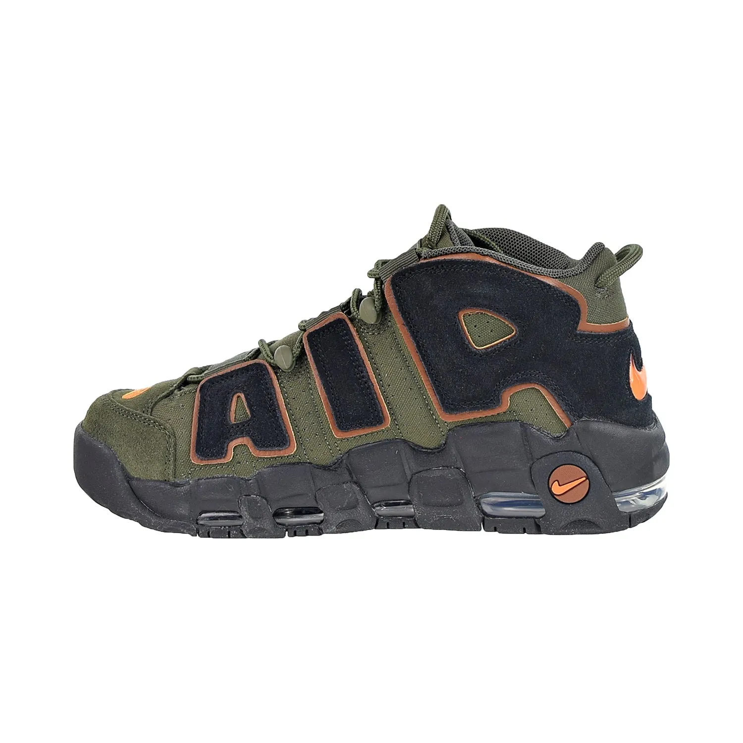 Nike Air More Uptempo 96 Men's Shoes Cargo Khaki-Alpha Orange