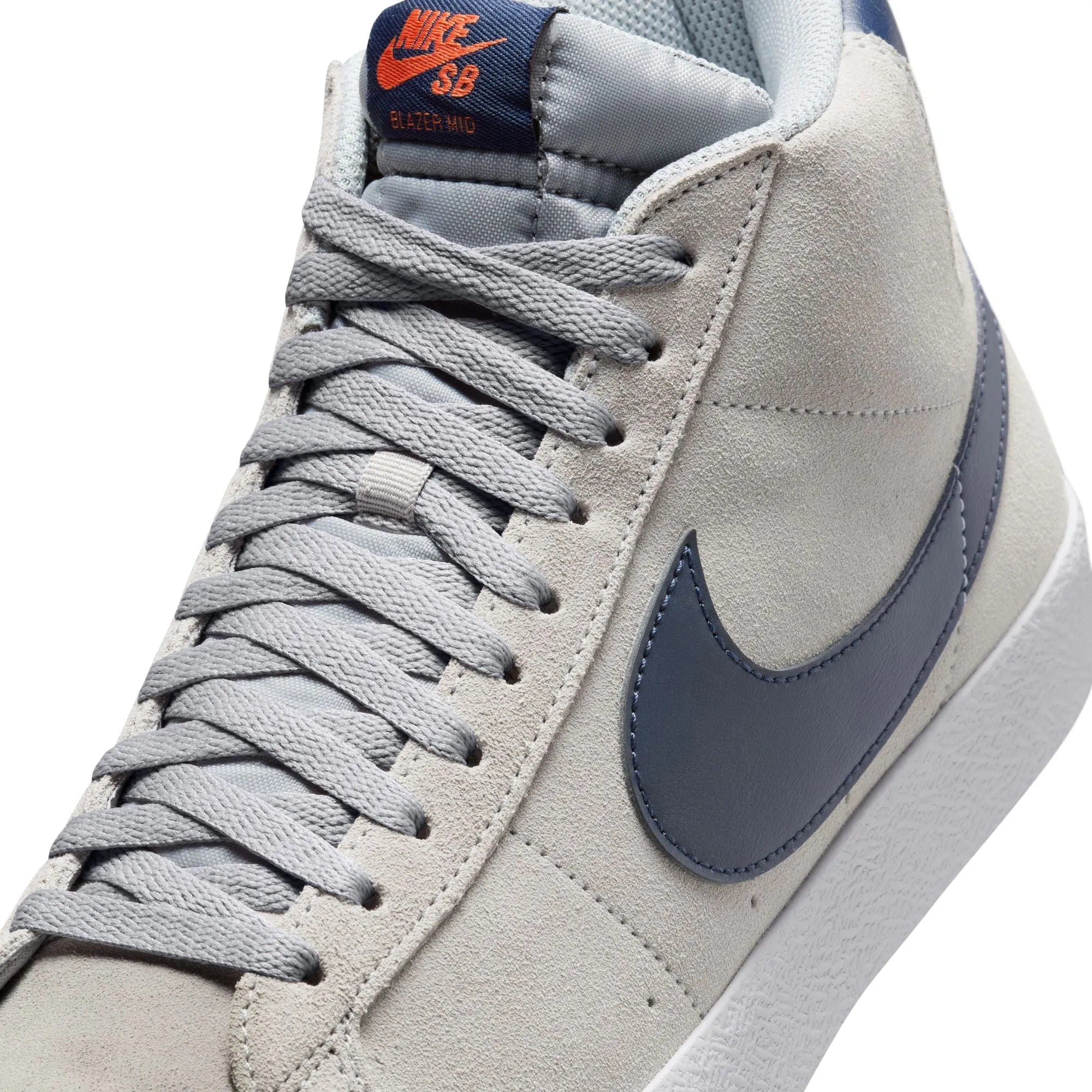 NIKE SB BLAZER MID WOLF GREY / MIDNIGHT NAVY