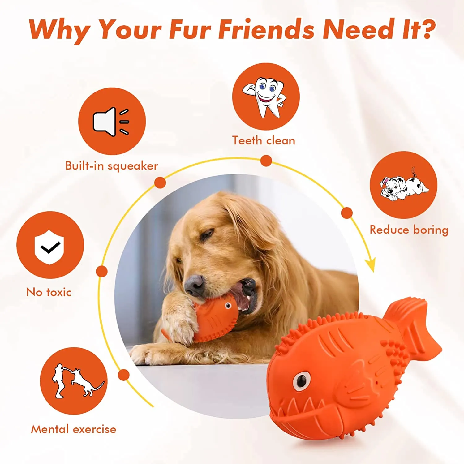 NPET Dog Squeaky Toys Puppy Chew Toys