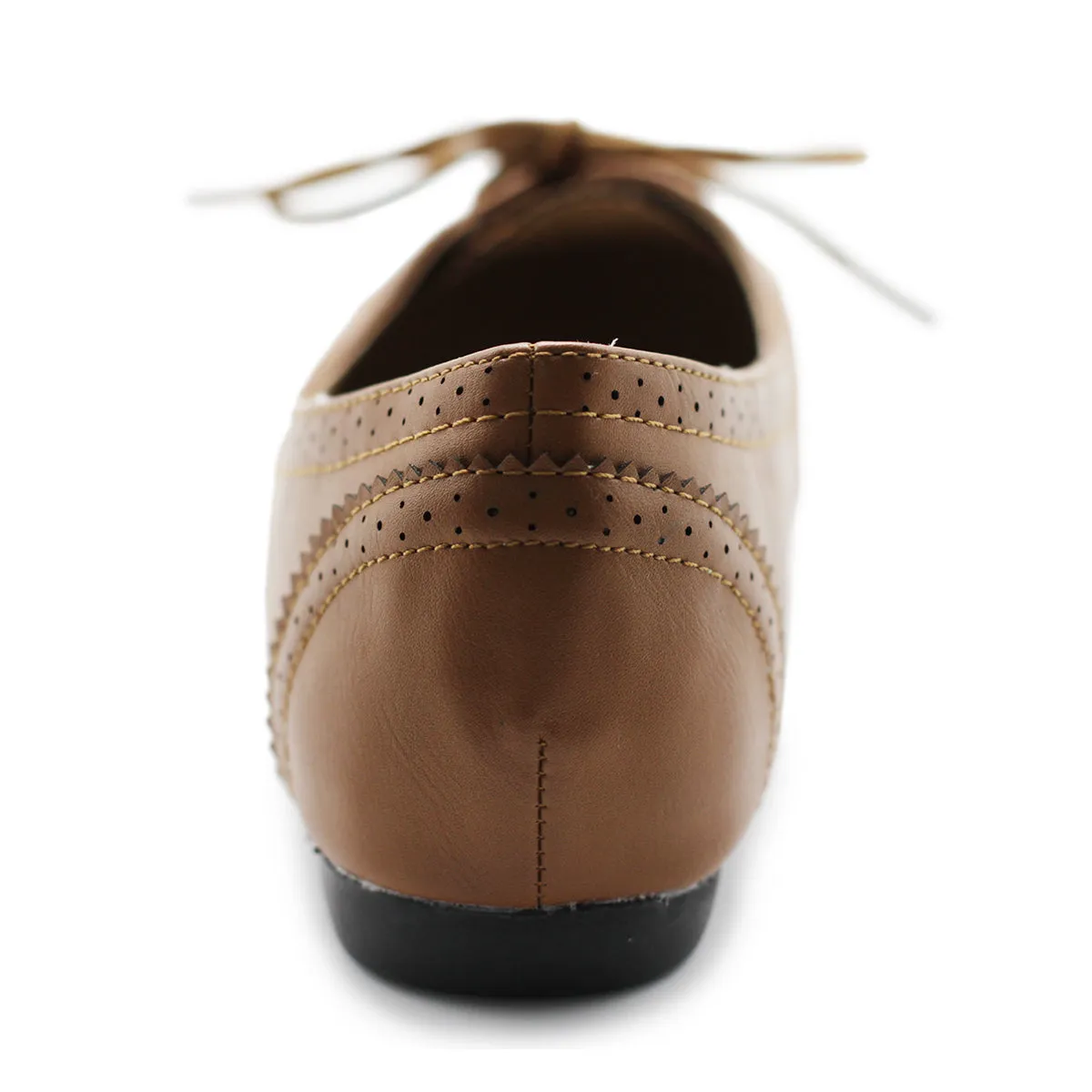 Ollio Women's Ballet Shoe Flat Enamel Pointed Toe Oxford