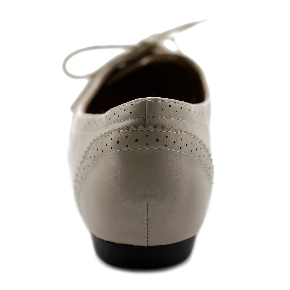 Ollio Women's Ballet Shoe Flat Enamel Pointed Toe Oxford