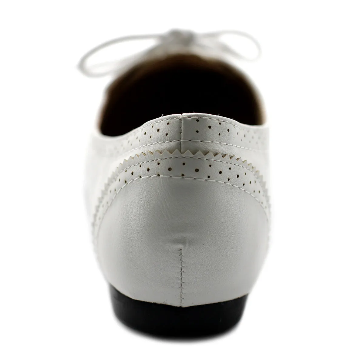 Ollio Women's Ballet Shoe Flat Enamel Pointed Toe Oxford