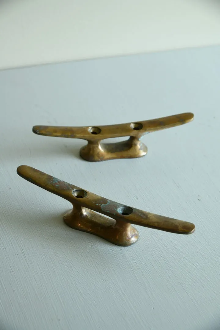 Pair Copper Mooring Cleats