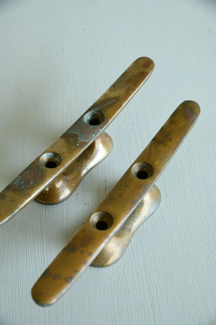 Pair Copper Mooring Cleats