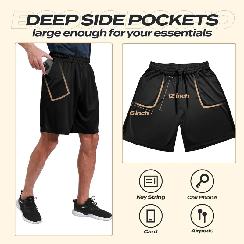 Quick Dry Basketball Shorts – Lightweight Flexible and Game-Ready