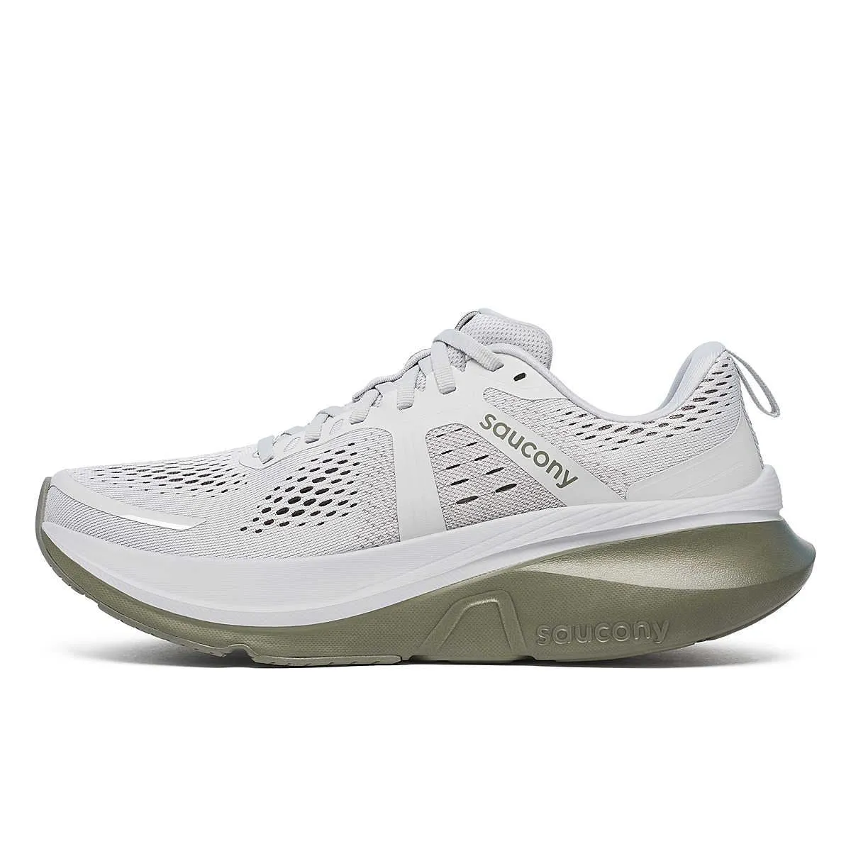Saucony Guide 18 Men's White/Olive Trainers