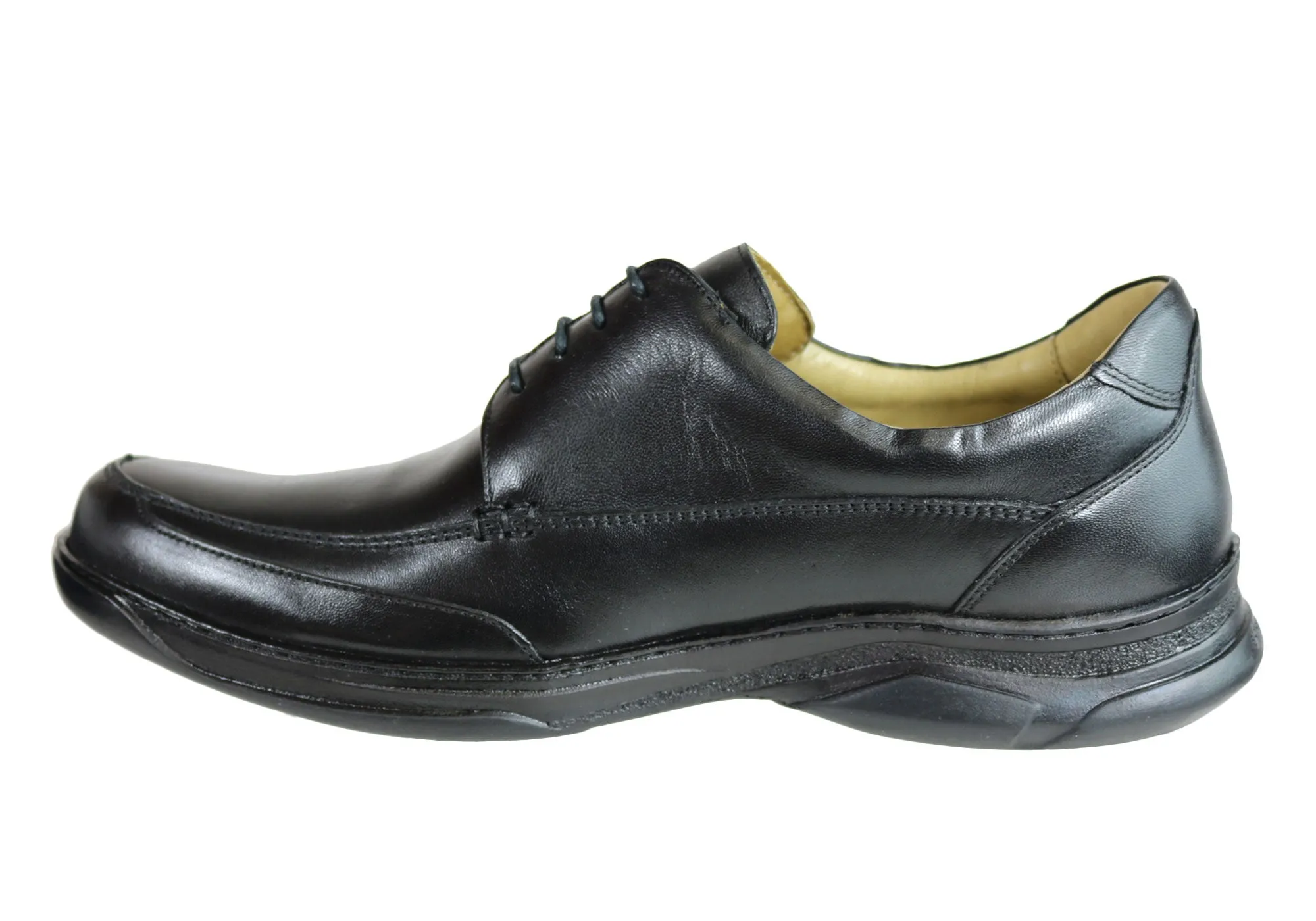 Savelli Angus Mens Comfort Leather Lace Up Shoes Made In Brazil
