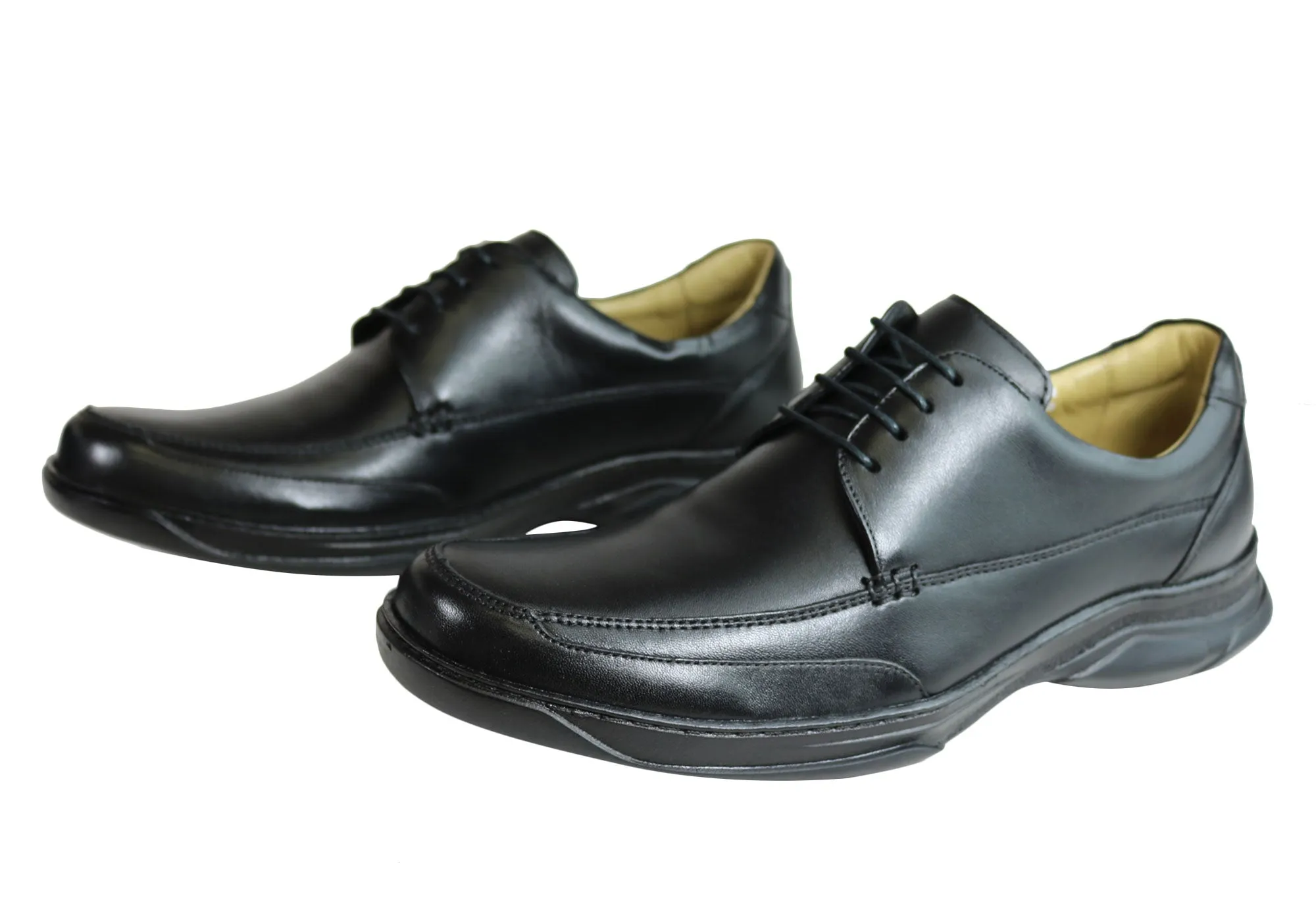 Savelli Angus Mens Comfort Leather Lace Up Shoes Made In Brazil