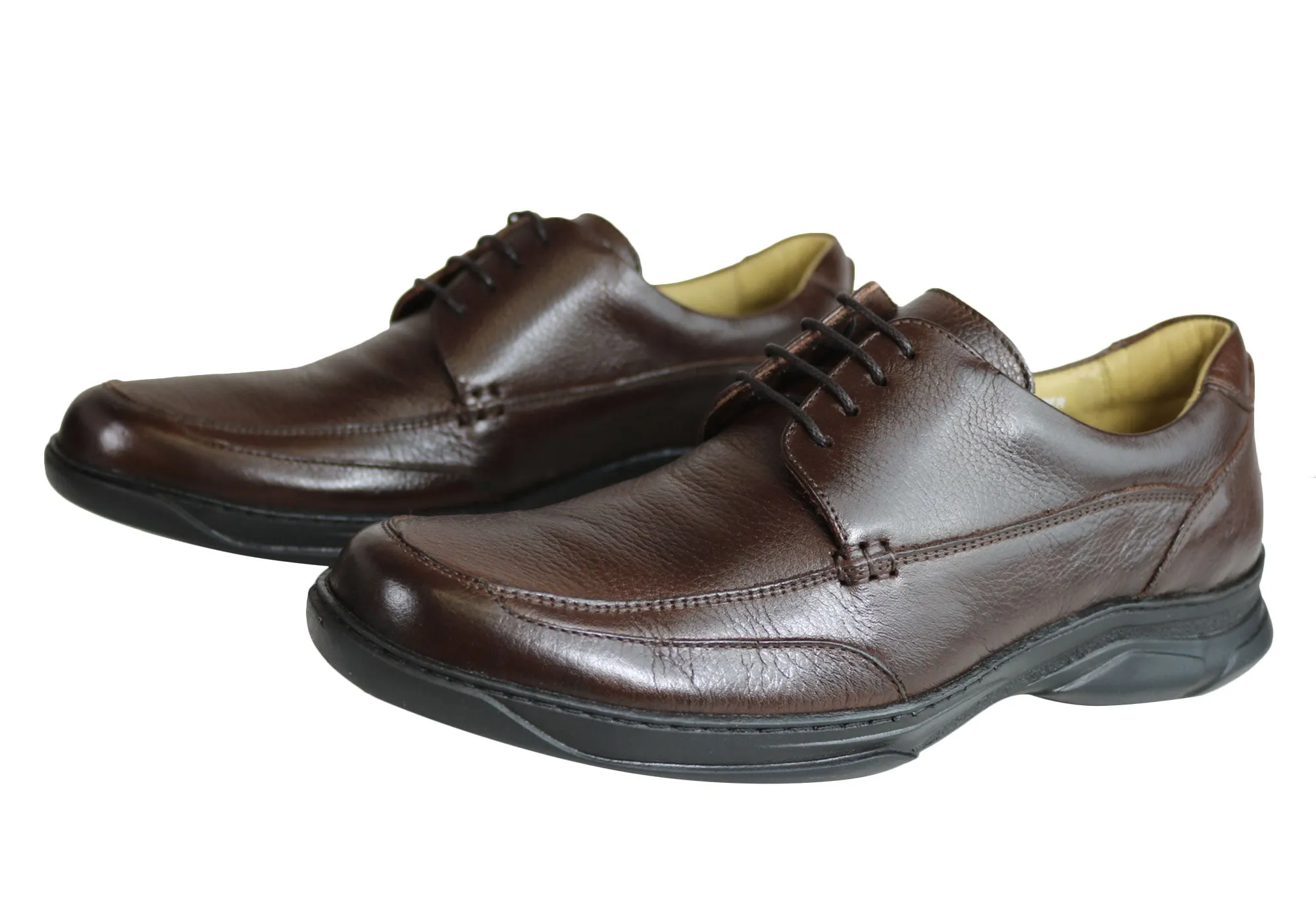 Savelli Angus Mens Comfort Leather Lace Up Shoes Made In Brazil