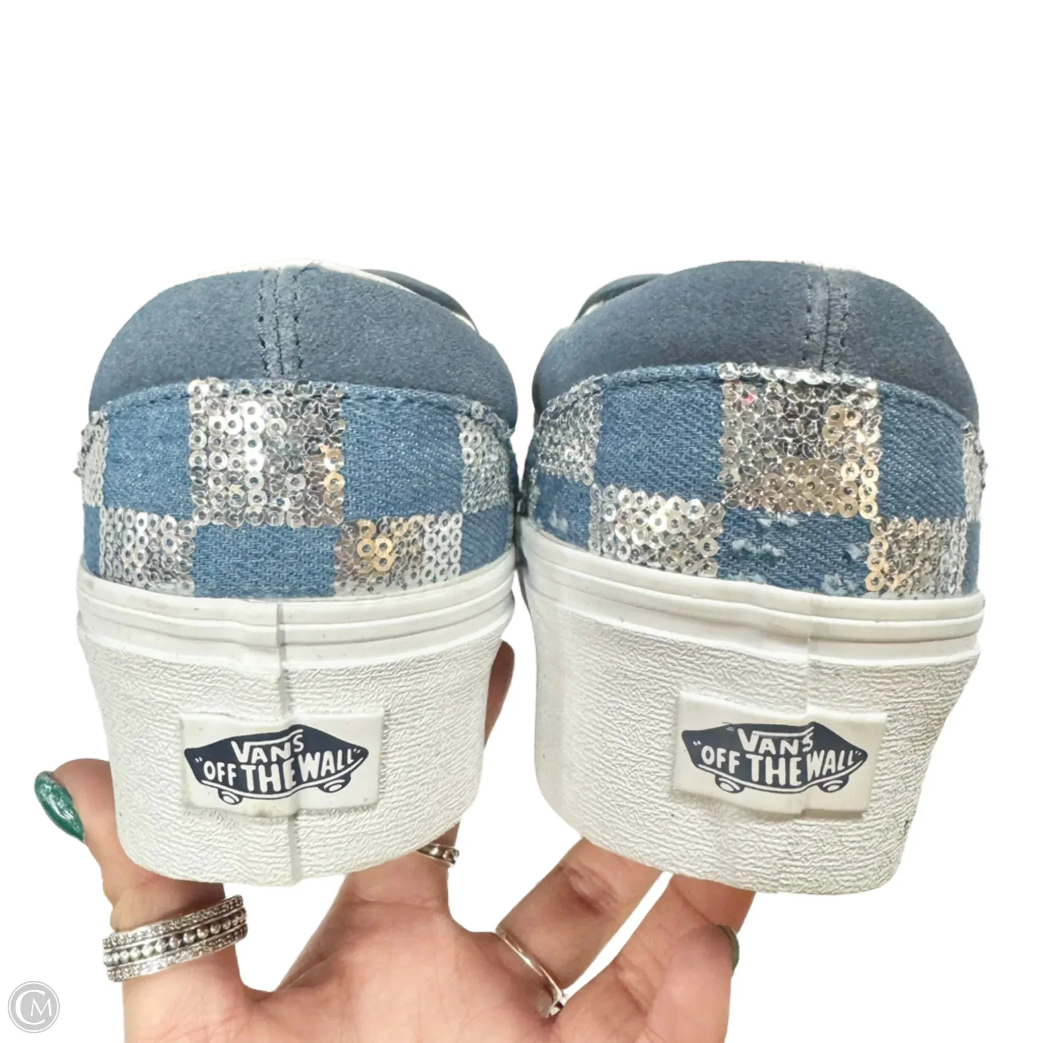 Shoes Sneakers Platform By Vans In Checkered Pattern, Size: 10