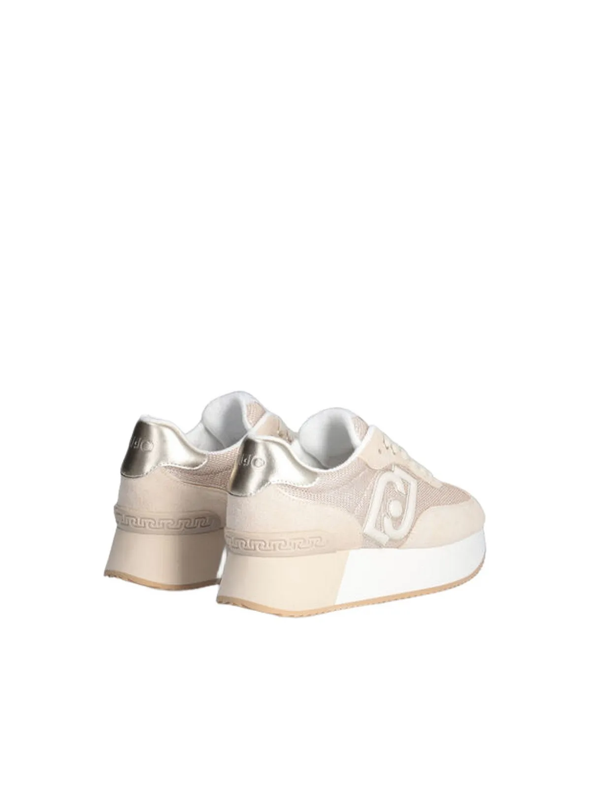 Sneaker Donna LIU JO SHOES - Dreamy platform in brighty mesh - Beige