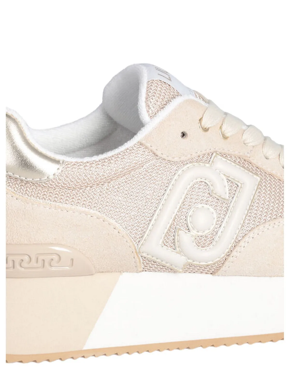 Sneaker Donna LIU JO SHOES - Dreamy platform in brighty mesh - Beige