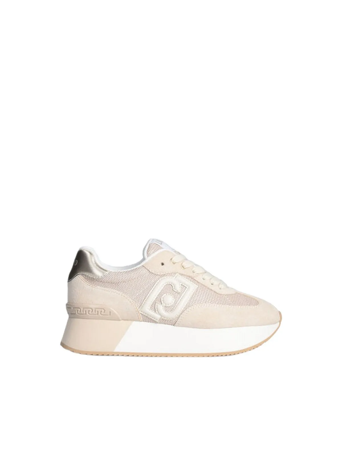 Sneaker Donna LIU JO SHOES - Dreamy platform in brighty mesh - Beige