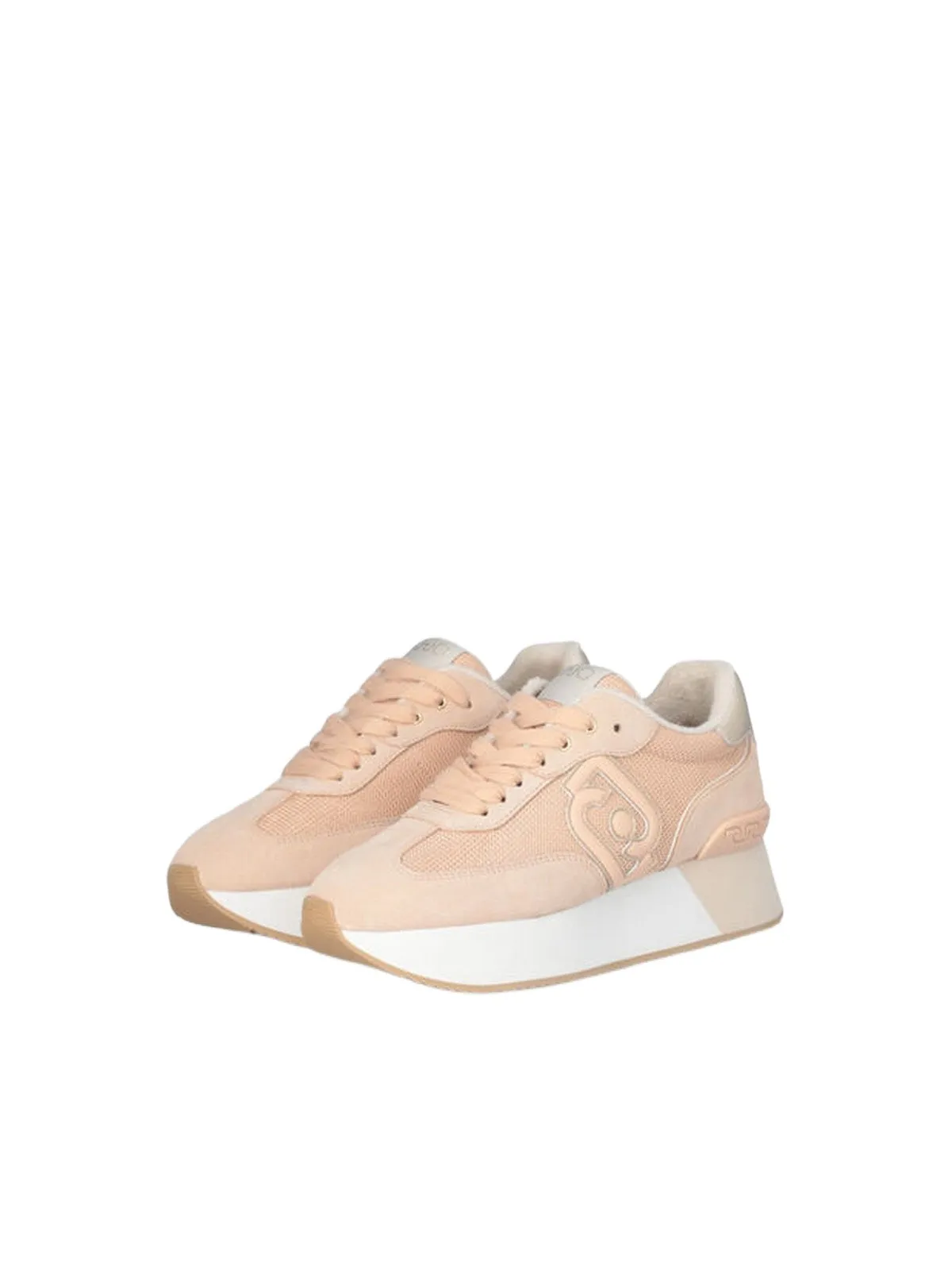 Sneaker Donna LIU JO SHOES - Dreamy platform in brighty mesh - Cipria