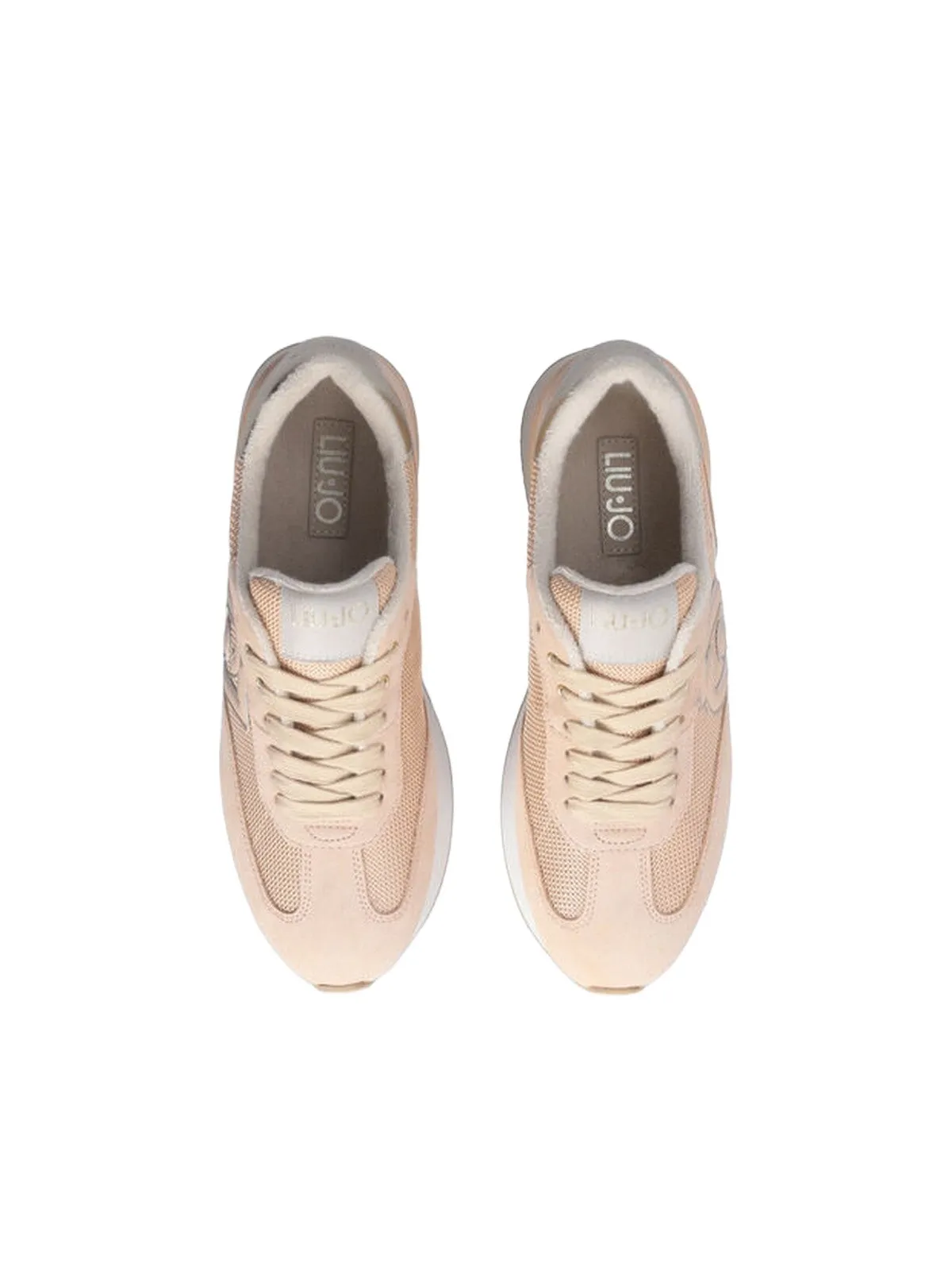 Sneaker Donna LIU JO SHOES - Dreamy platform in brighty mesh - Cipria