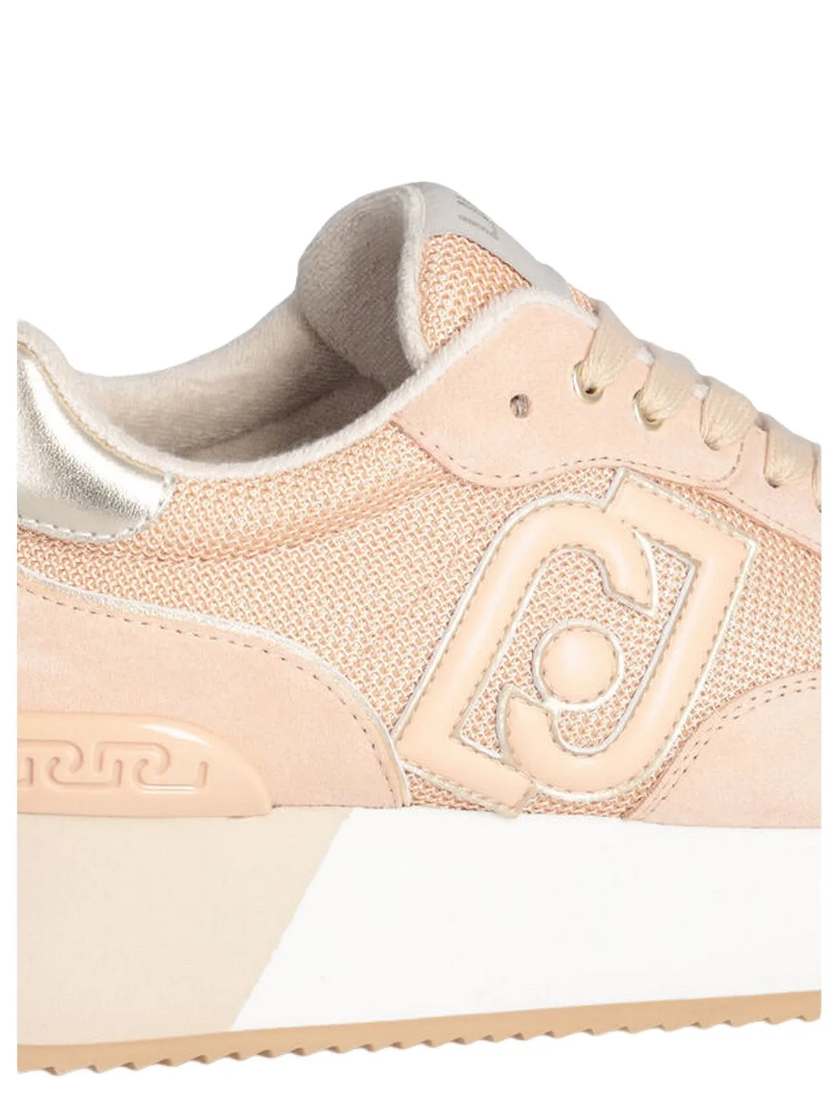 Sneaker Donna LIU JO SHOES - Dreamy platform in brighty mesh - Cipria