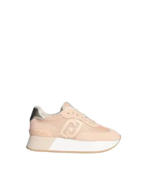 Sneaker Donna LIU JO SHOES - Dreamy platform in brighty mesh - Cipria