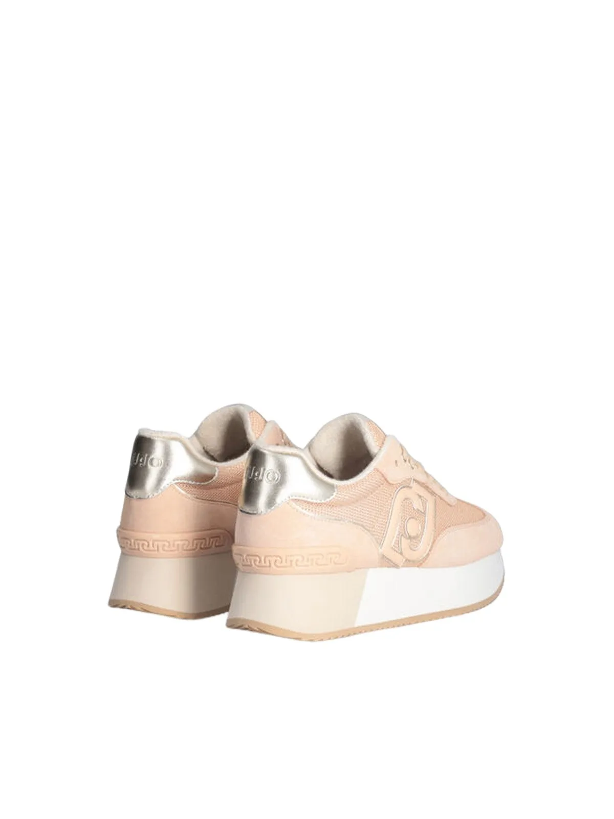 Sneaker Donna LIU JO SHOES - Dreamy platform in brighty mesh - Cipria