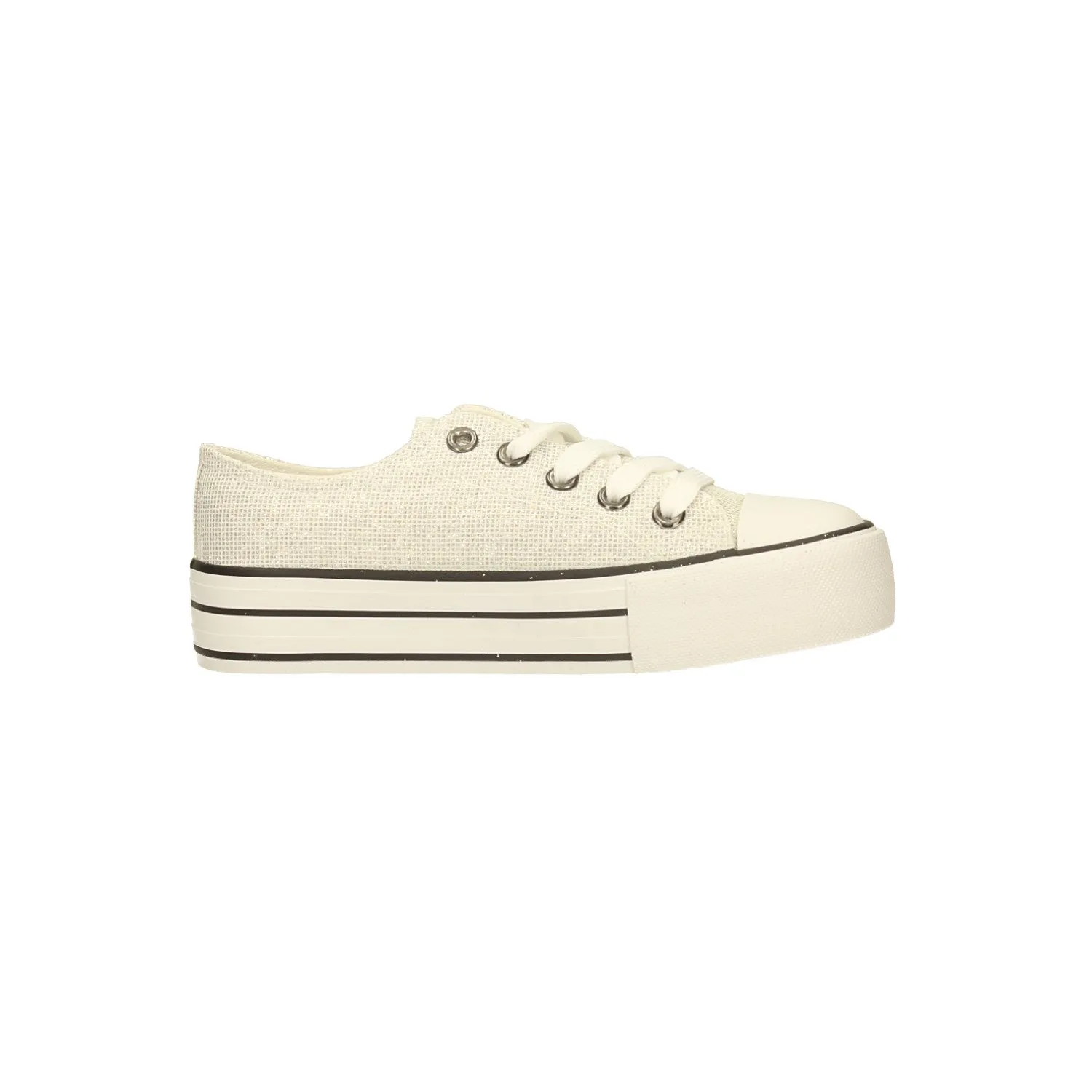 Sneakers platform con glitter