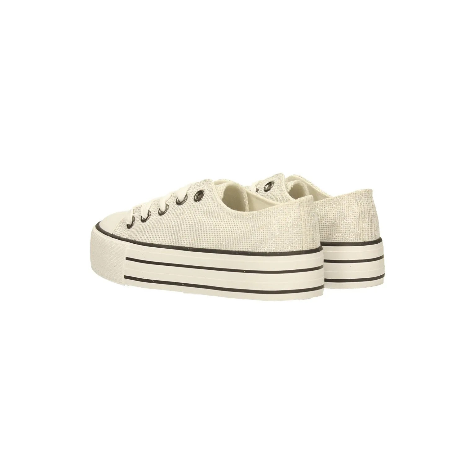 Sneakers platform con glitter