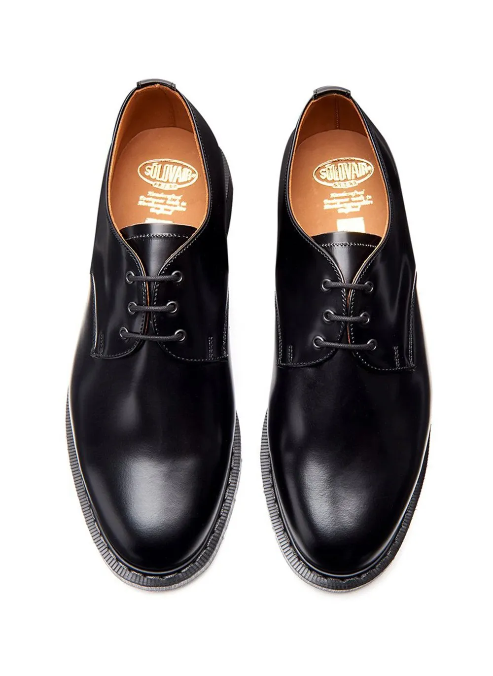 Solovair | Hi-Shine Gibson Shoe | Black