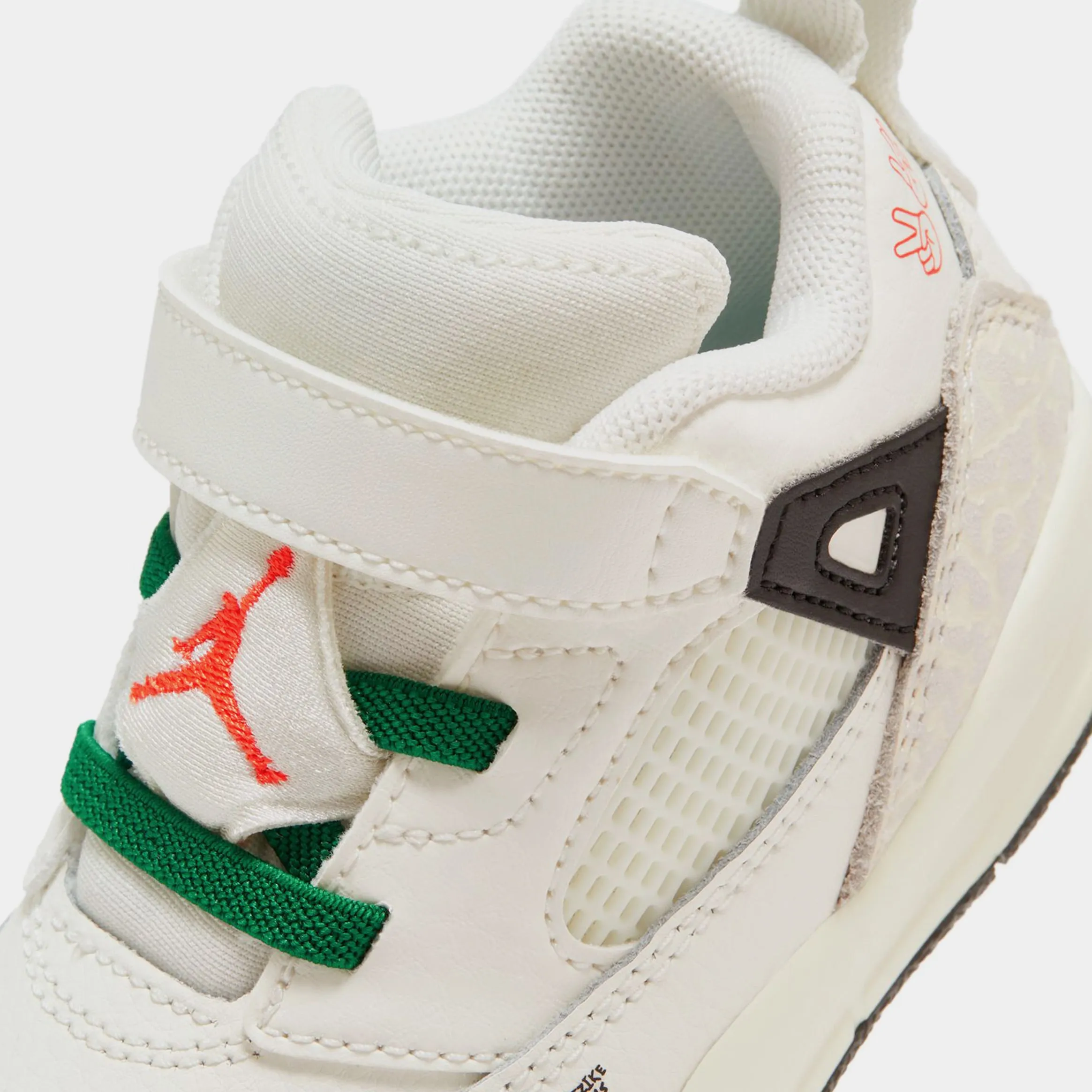 Spizike Low Infant Toddler Lifestyle Shoes (Sail/Black/Pine Green/Orange)