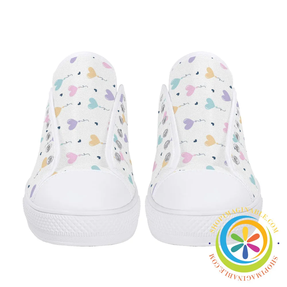 Take My Heart Ladies Low Top Canvas Shoes