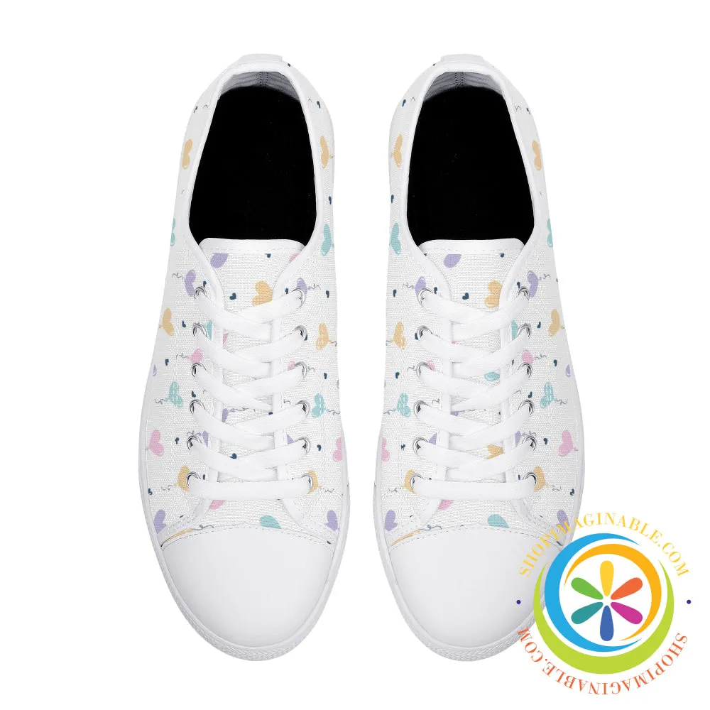 Take My Heart Ladies Low Top Canvas Shoes