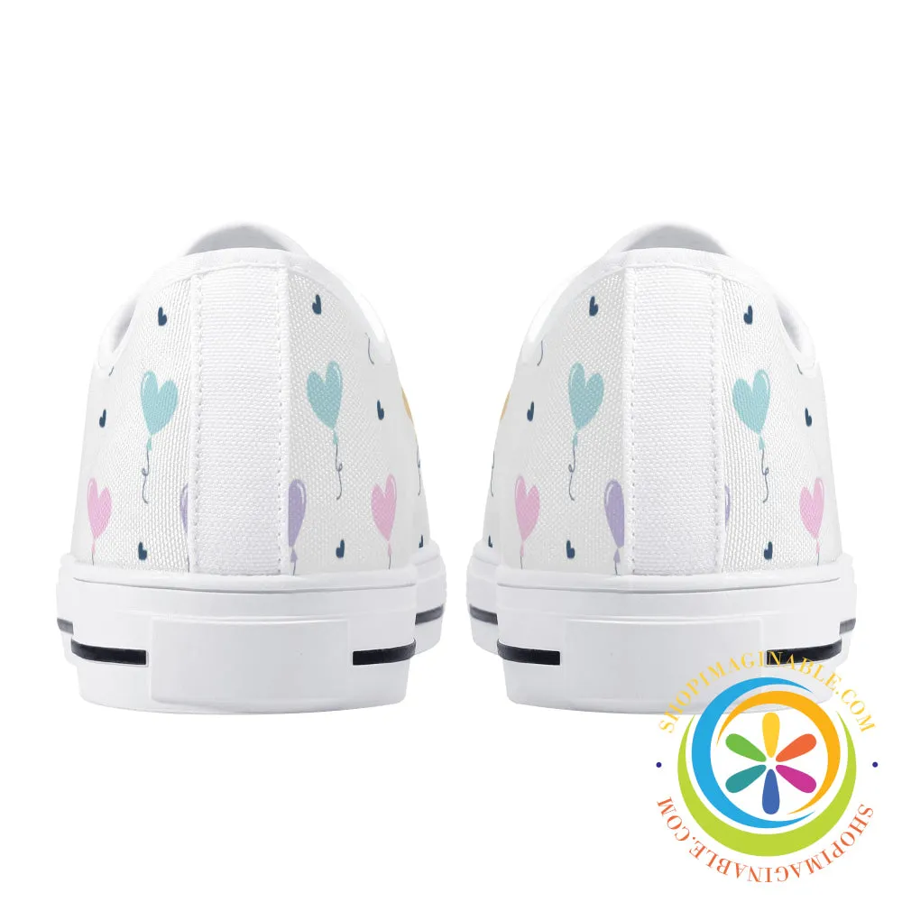 Take My Heart Ladies Low Top Canvas Shoes