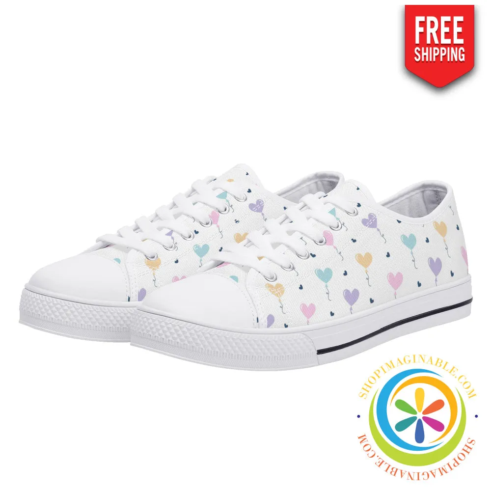 Take My Heart Ladies Low Top Canvas Shoes