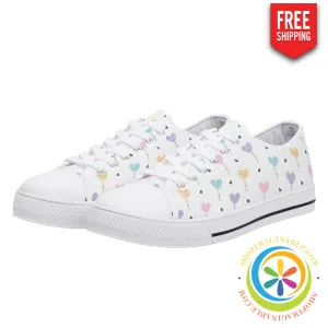 Take My Heart Ladies Low Top Canvas Shoes