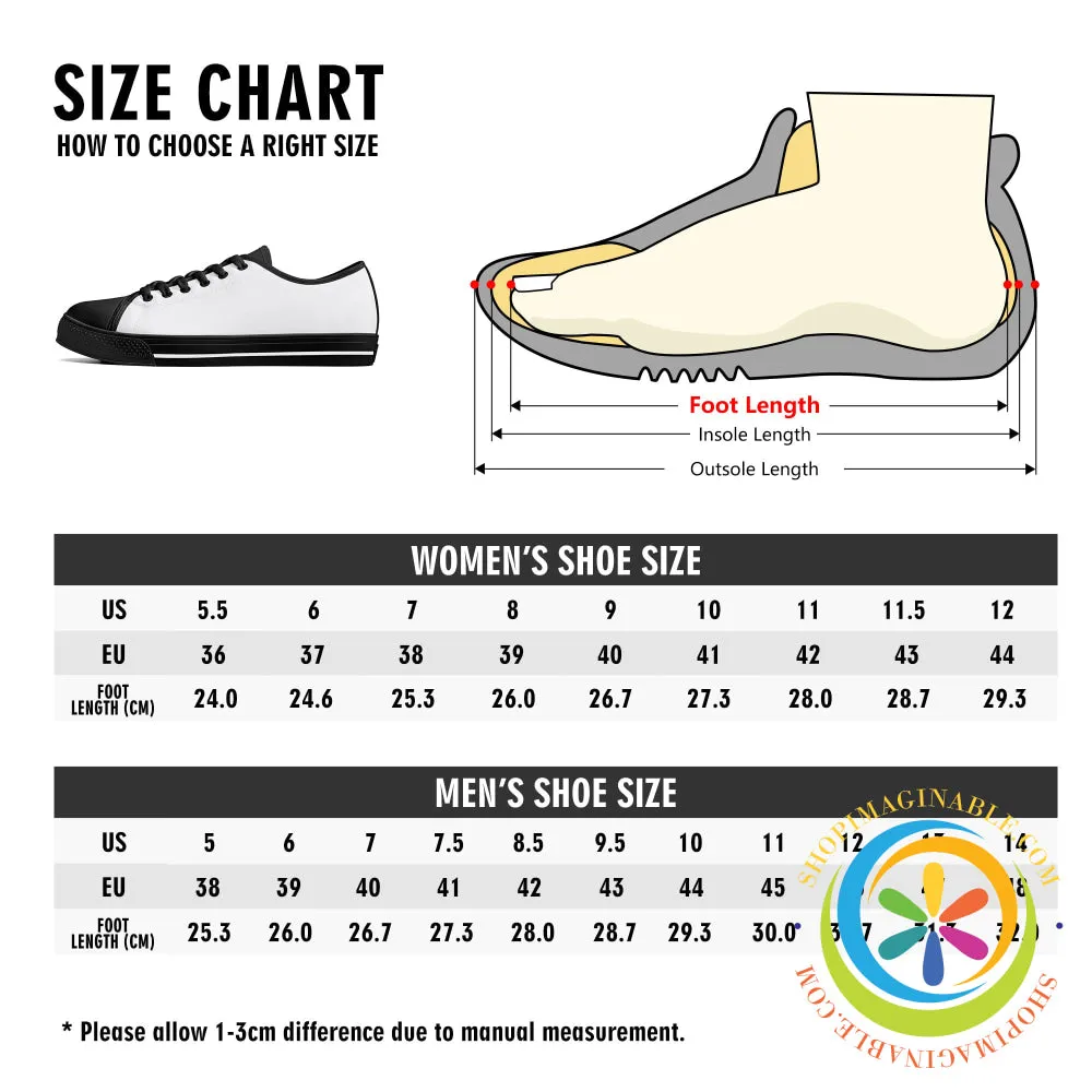 Take My Heart Ladies Low Top Canvas Shoes