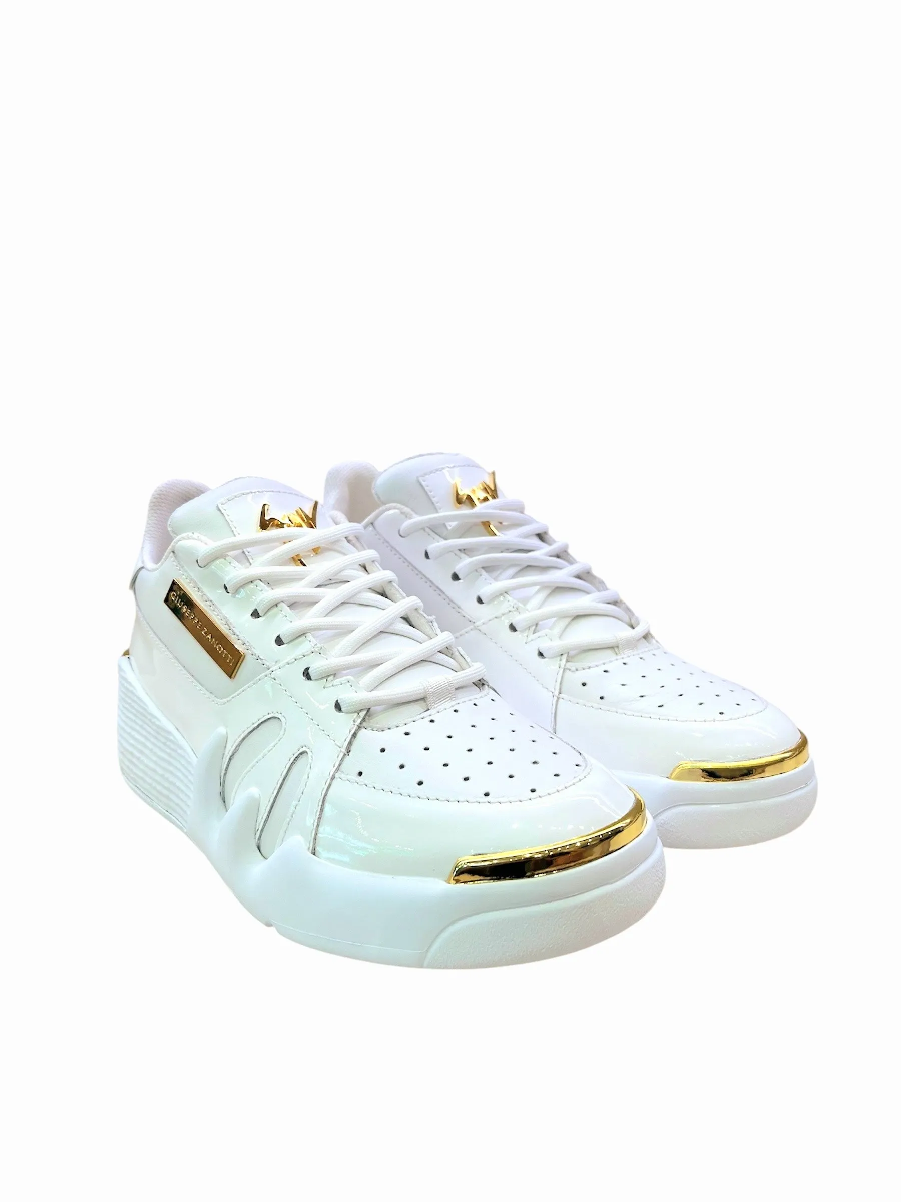 Talon White Patent Platform Sneaker (carryover style)