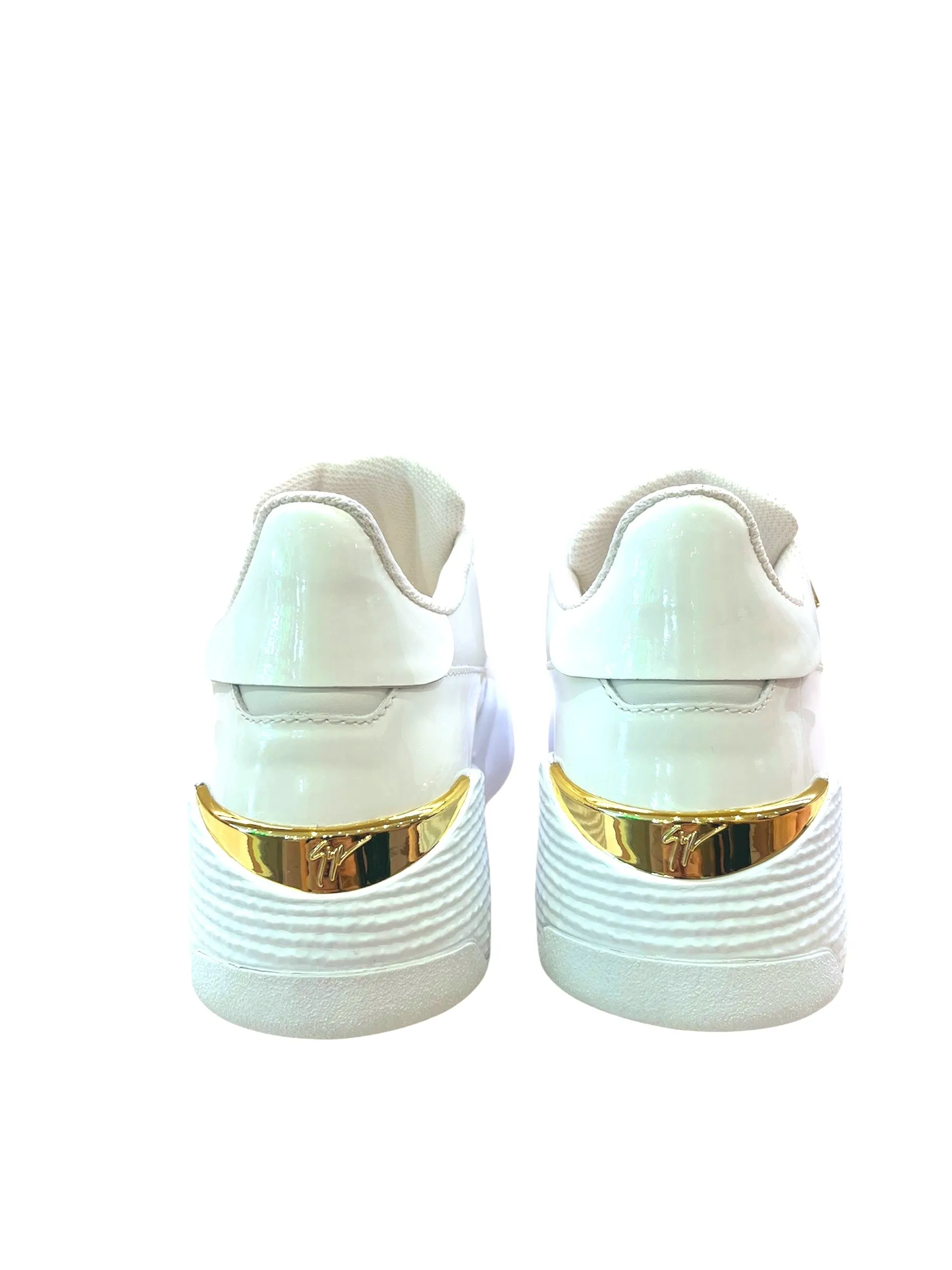 Talon White Patent Platform Sneaker (carryover style)