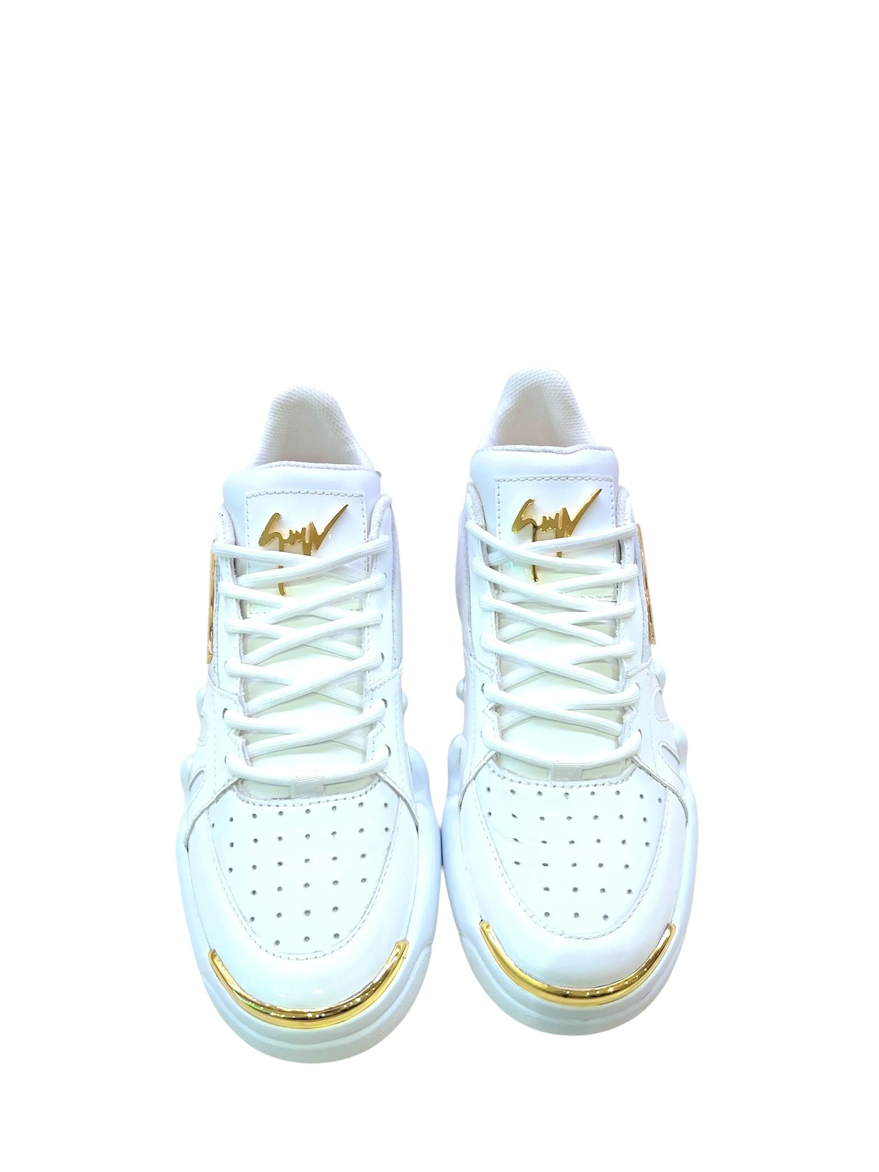 Talon White Patent Platform Sneaker (carryover style)