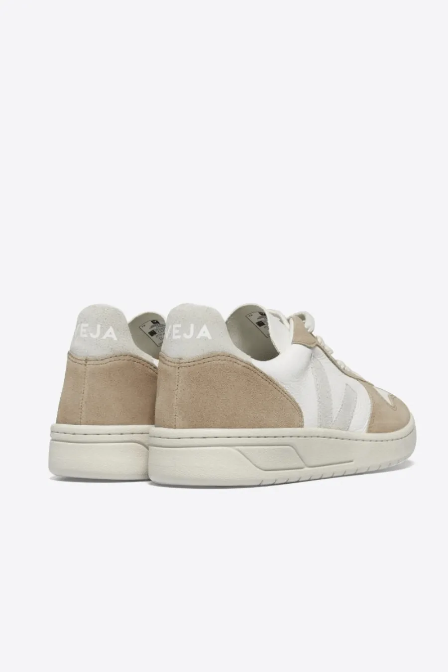 V-10 Leather White Natural Sahara
