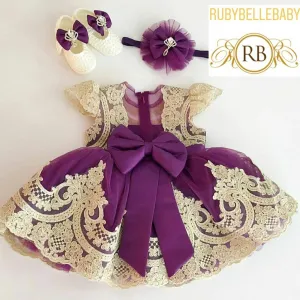 Vanessa Infant Dress - Purple