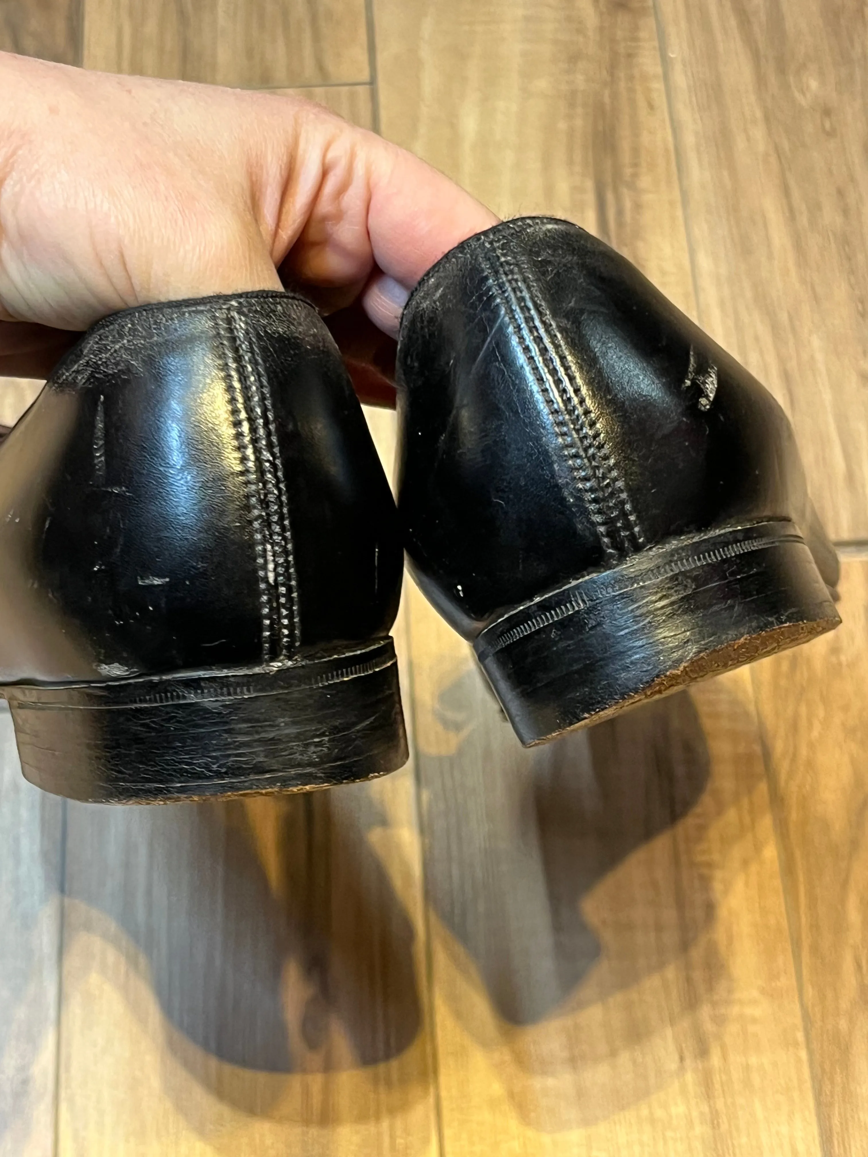 Vintage Brooks Brothers Black Opera Pumps, Made in England, Size US Mens 10, EUR 43