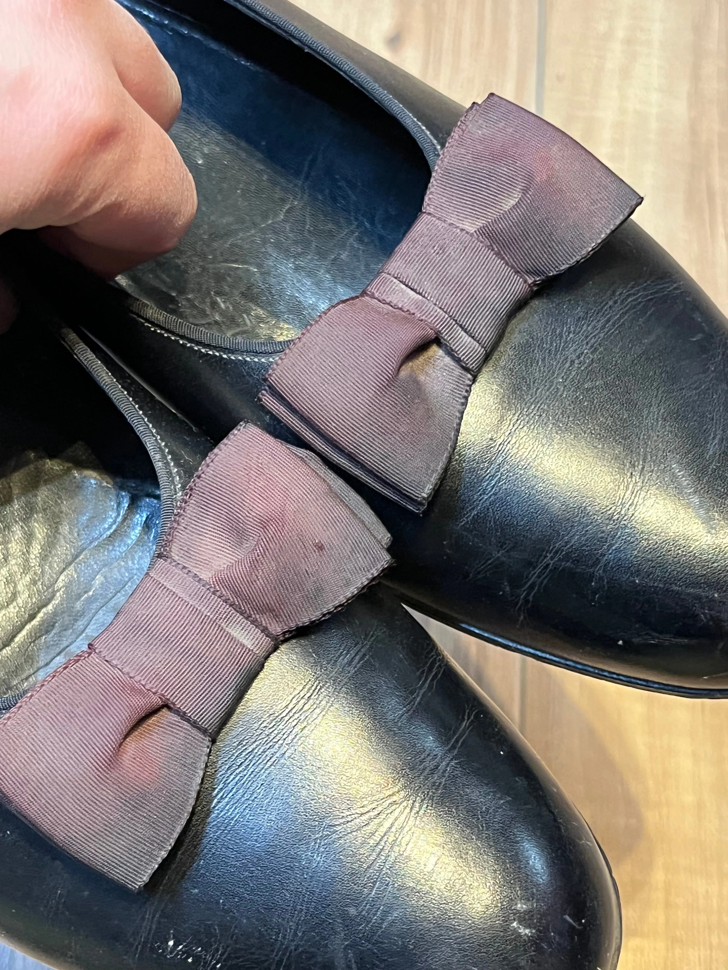 Vintage Brooks Brothers Black Opera Pumps, Made in England, Size US Mens 10, EUR 43