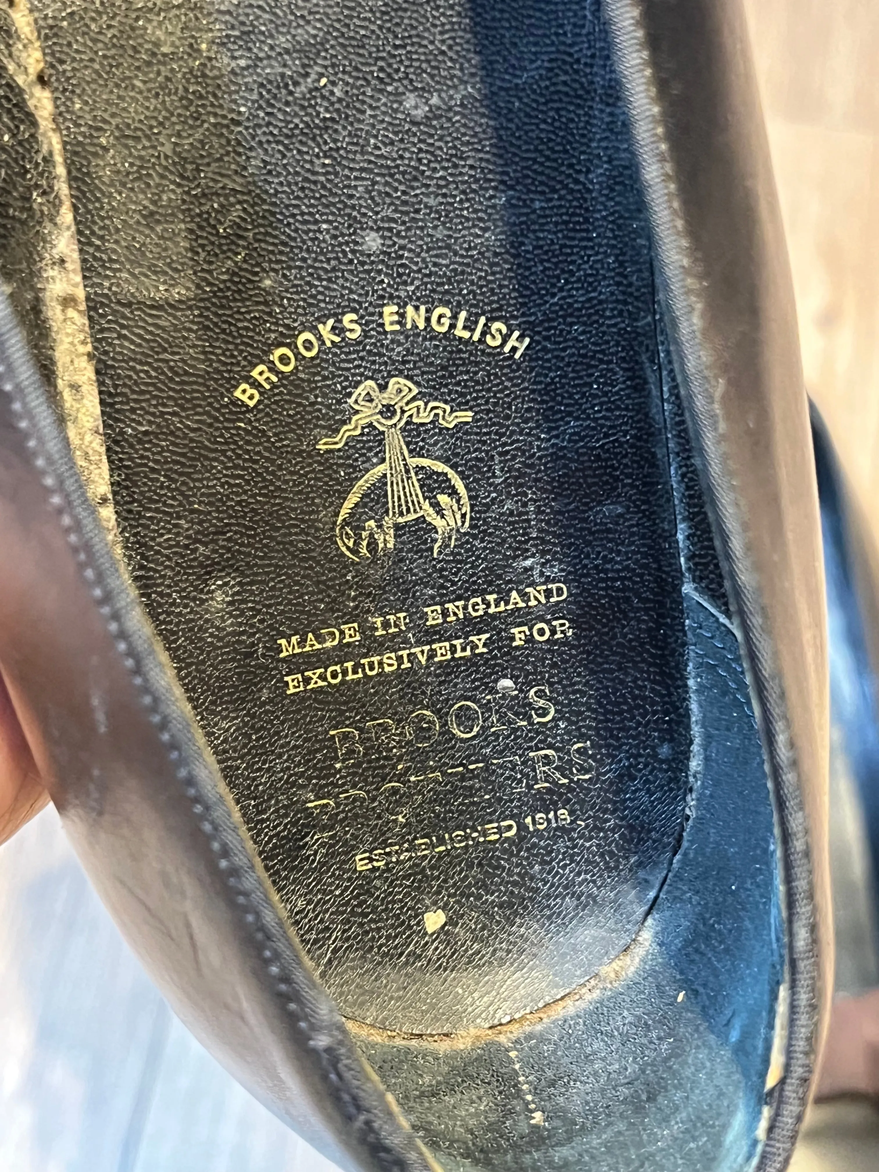 Vintage Brooks Brothers Black Opera Pumps, Made in England, Size US Mens 10, EUR 43